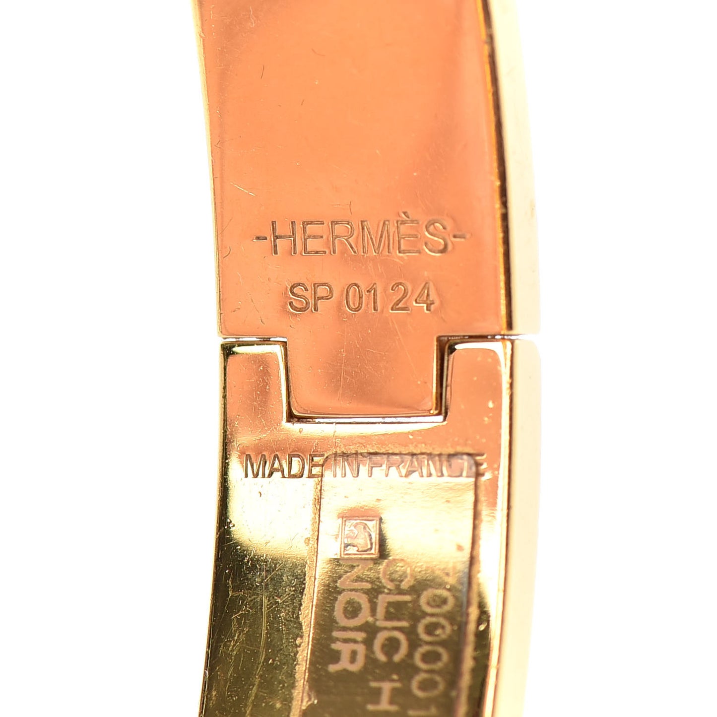 Enamel Narrow Clic Clac H Bracelet GM Black