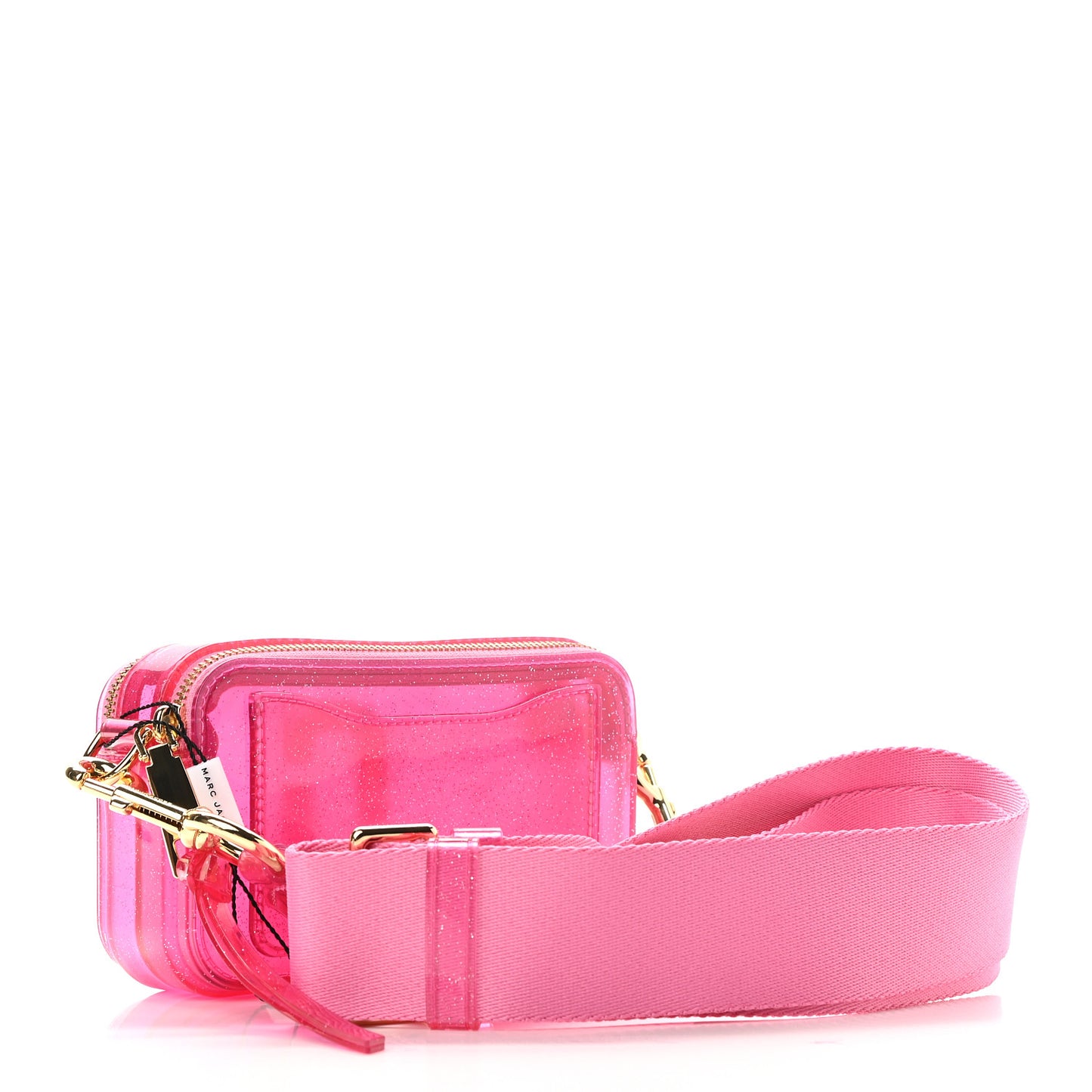 Jelly Glitter Small Snapshot Camera Bag Pink