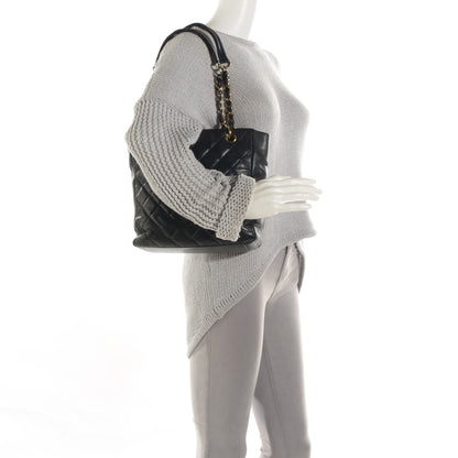 Chanel Caviar Quilted Petit Shopping Tote PST Black 2 of 8