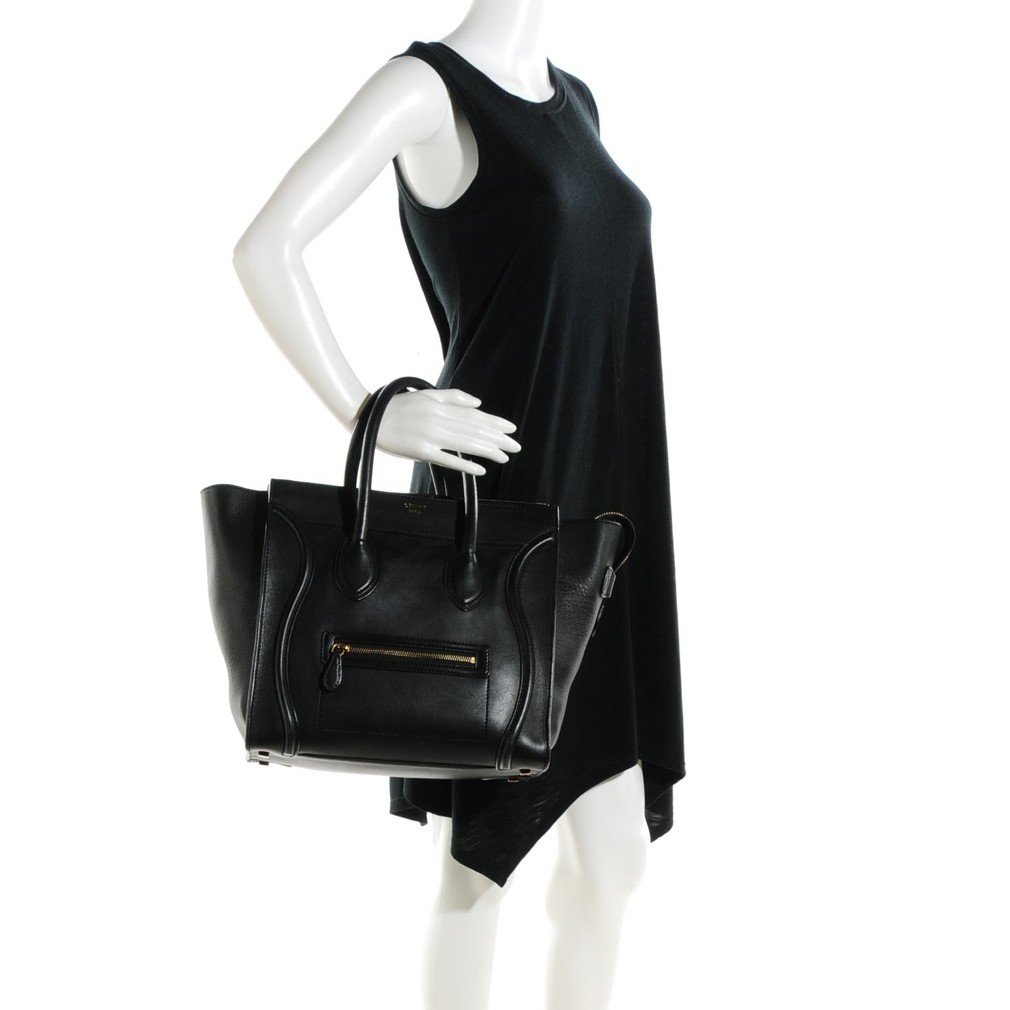 Smooth Calfskin Mini Luggage Black