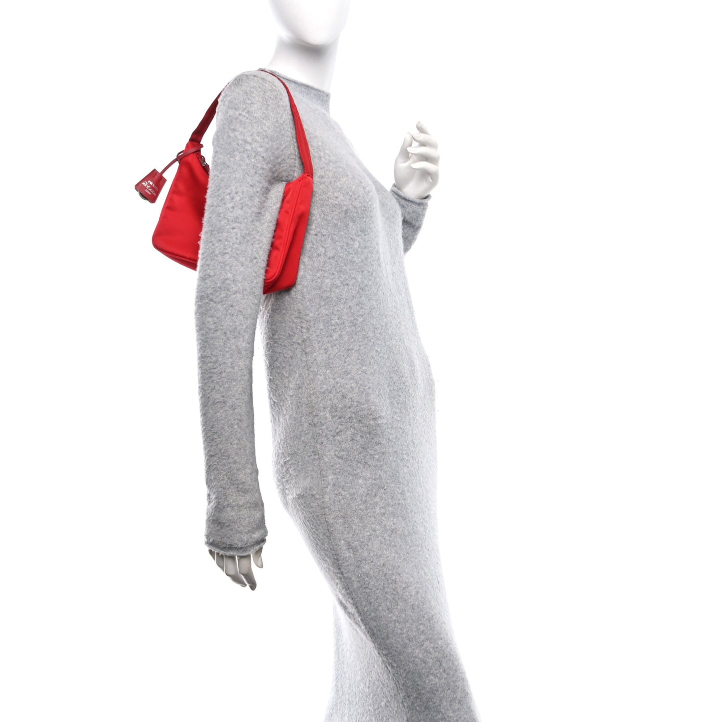 Tessuto Nylon Mini Re-Edition 2000 Bag Rosso