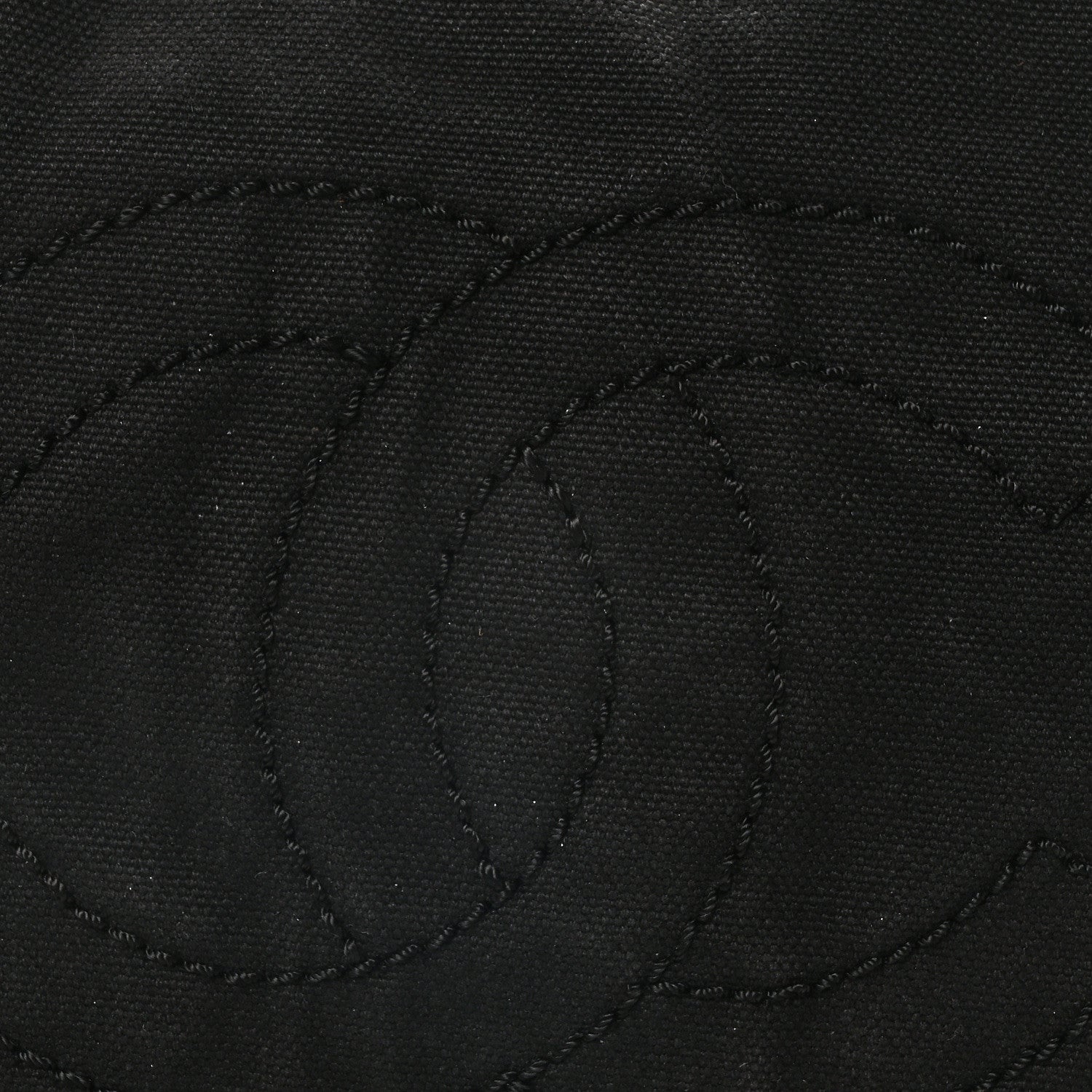 Chanel Canvas Calfskin CC Tote Black White 8 of 10