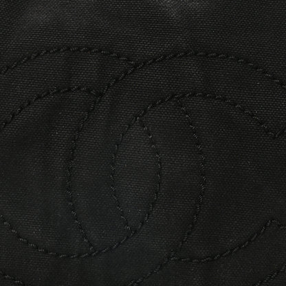 Chanel Canvas Calfskin CC Tote Black White 8 of 10