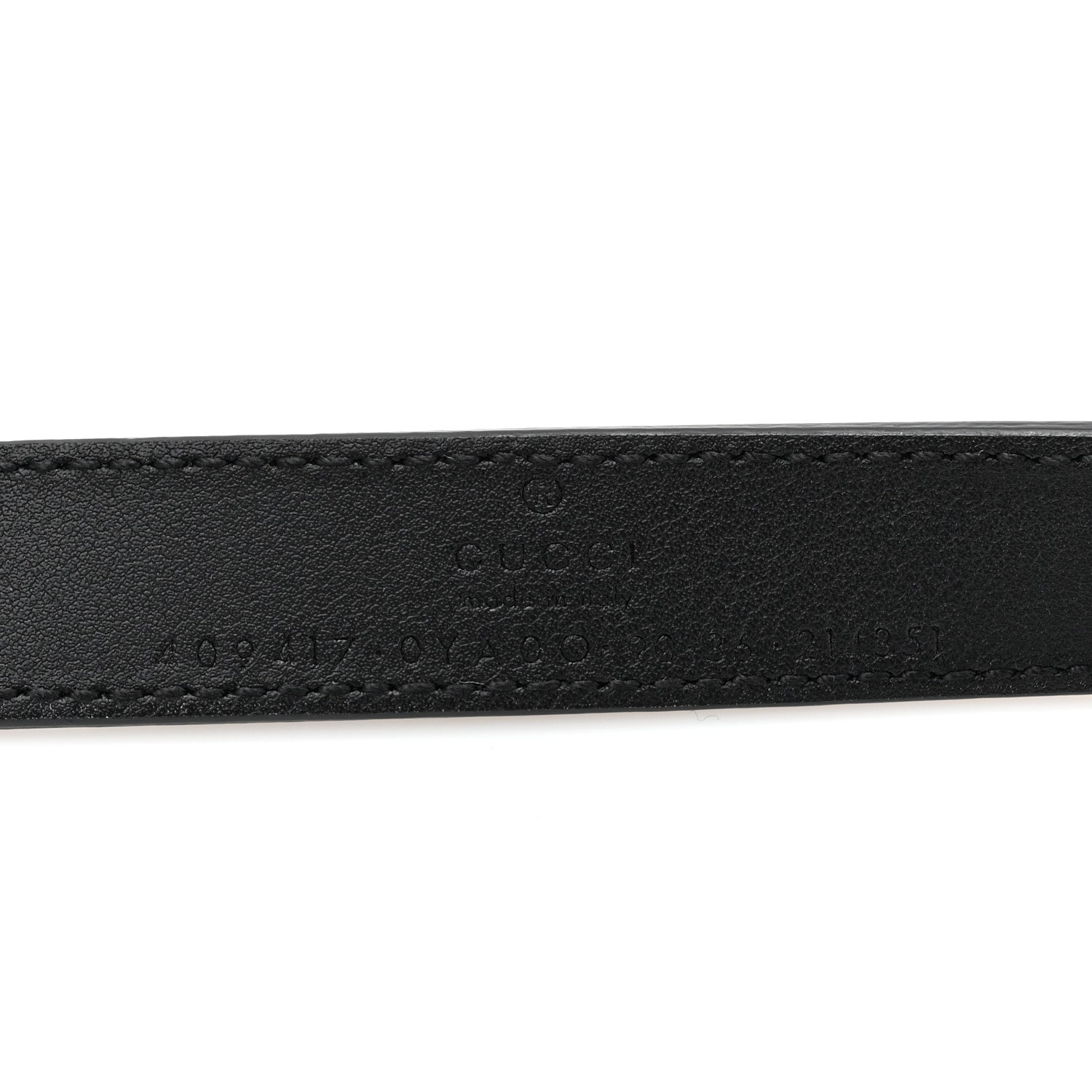 Gucci Calfskin Double G 20mm Belt 90 36 Black 4 of 5