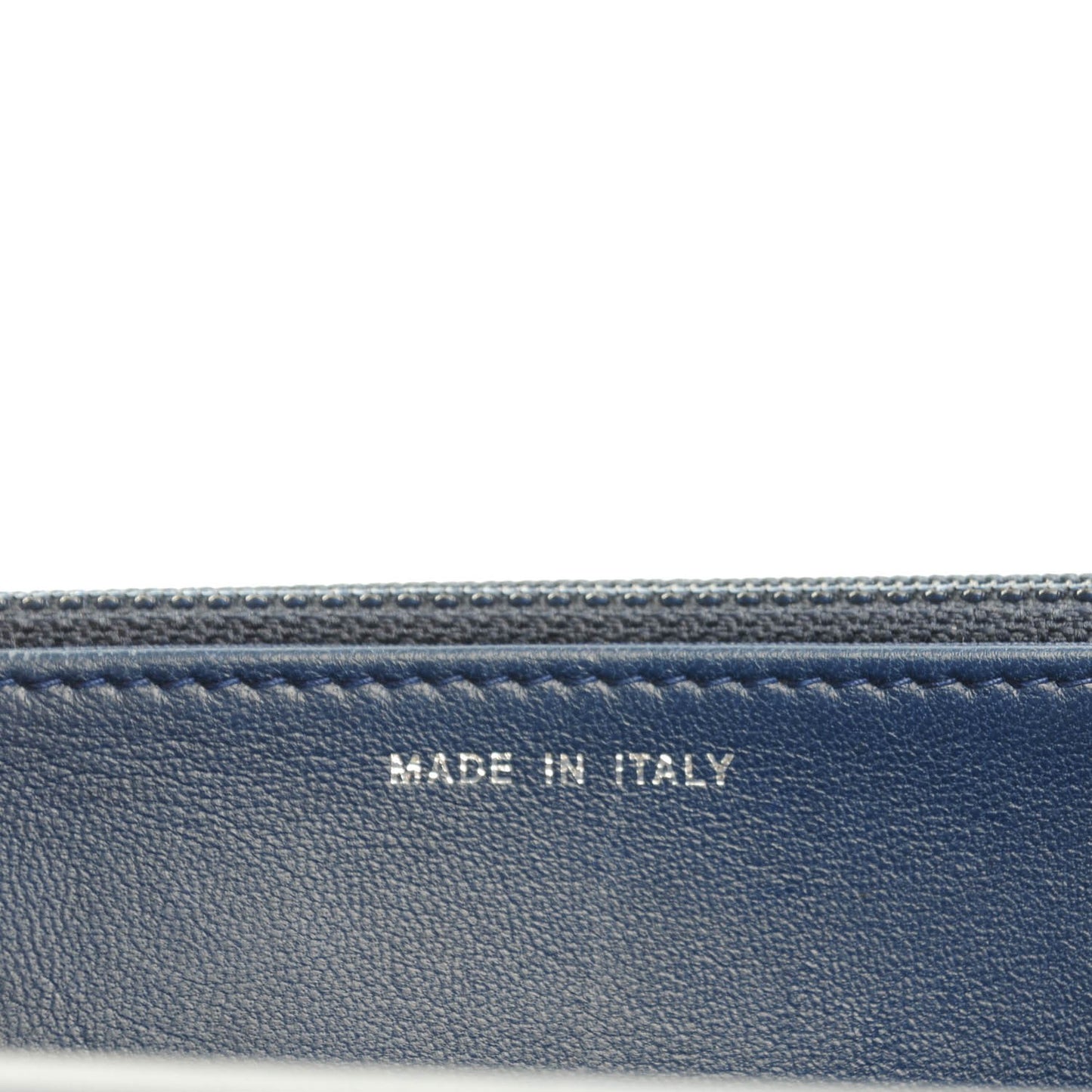 Lambskin Quilted Boy Wallet On Chain WOC Navy Blue