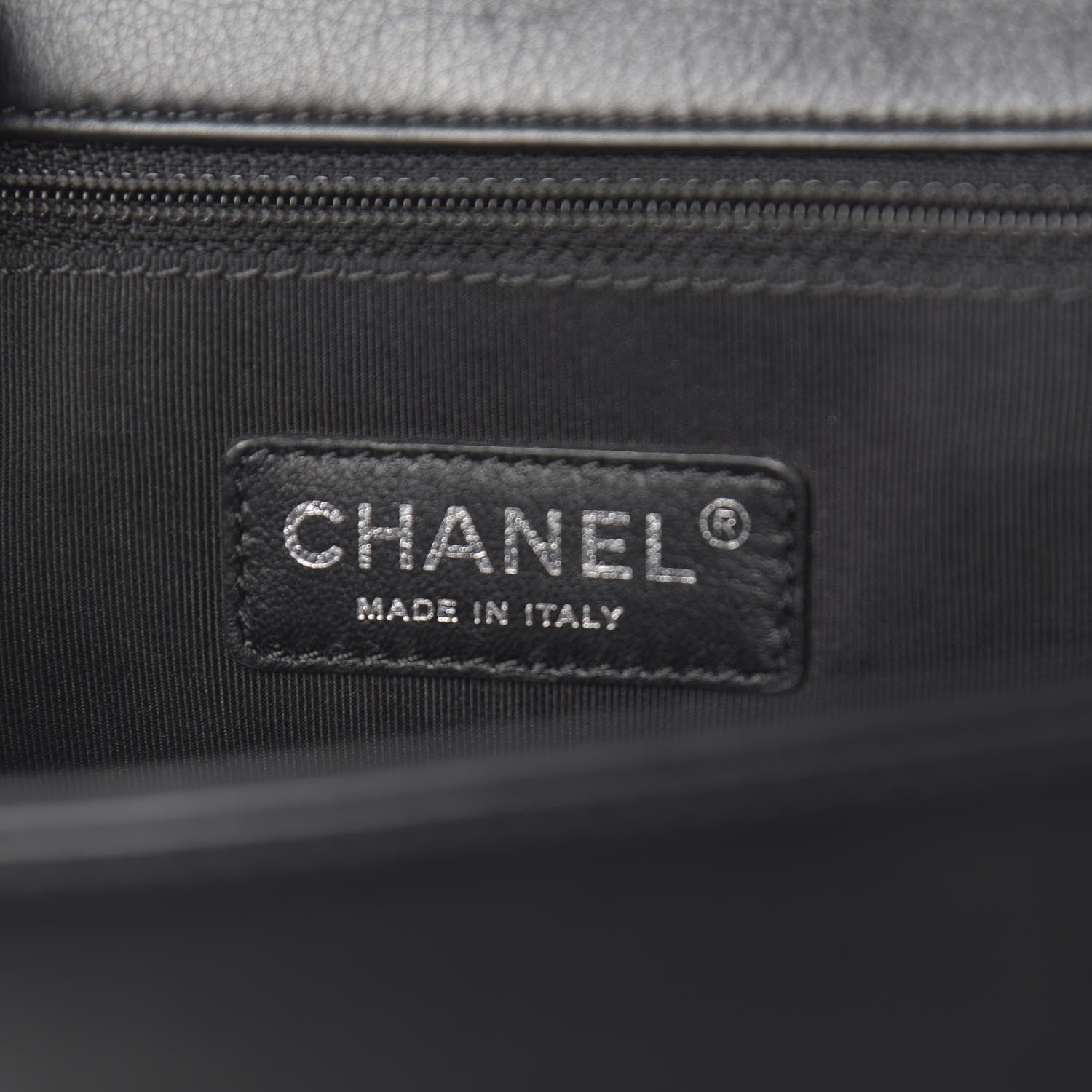 Chanel Calfskin Quilted Checkerboard Trim New Medium Boy Flap Black White 6 of 12