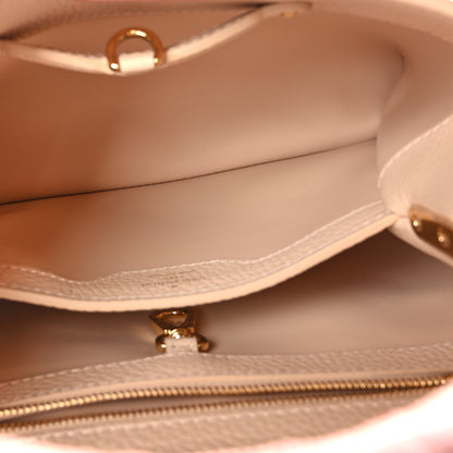 Louis Vuitton Taurillon Ostrich Capucines BB Powder Pink Beige 5 of 8