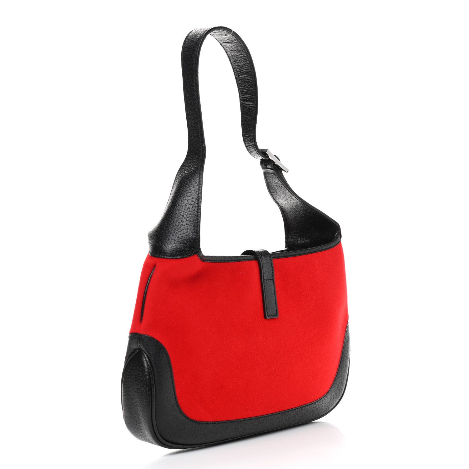 Gucci Suede Small Jackie O Hobo Red 3 of 10