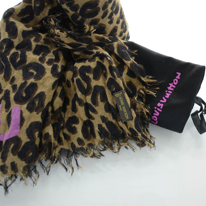 Louis Vuitton Cashmere Silk Leopard Etole Stole 5 of 5