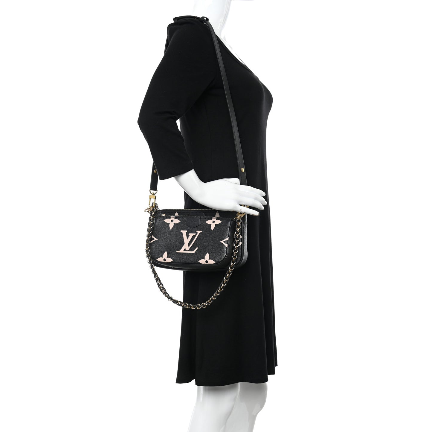 Empreinte Monogram Giant Multi Pochette Accessories Black Beige