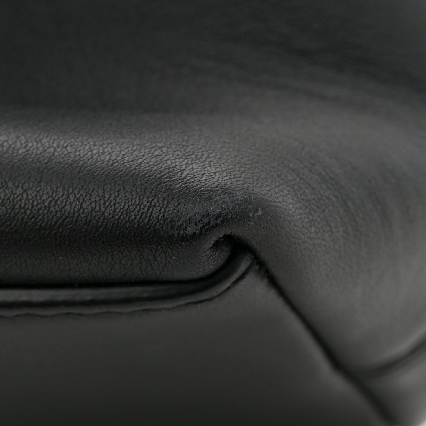 Semi Shiny Smooth Calfskin Small Downtown Shoulder Bag Black