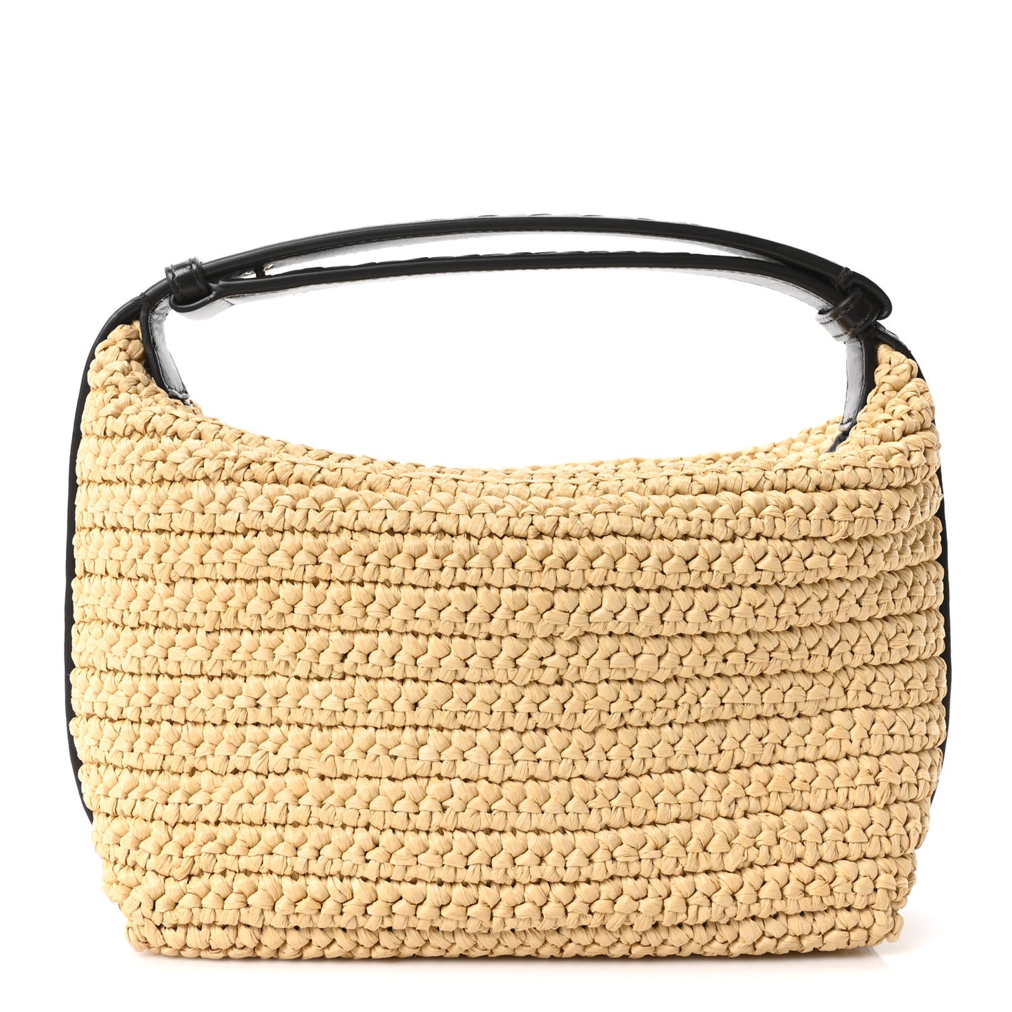 Raffia Woven Nappa Intrecciato Mini Wallace Natural Fondant