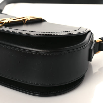 Versace Calfskin Medium Greca Goddess Shoulder Bag Black 8 of 8