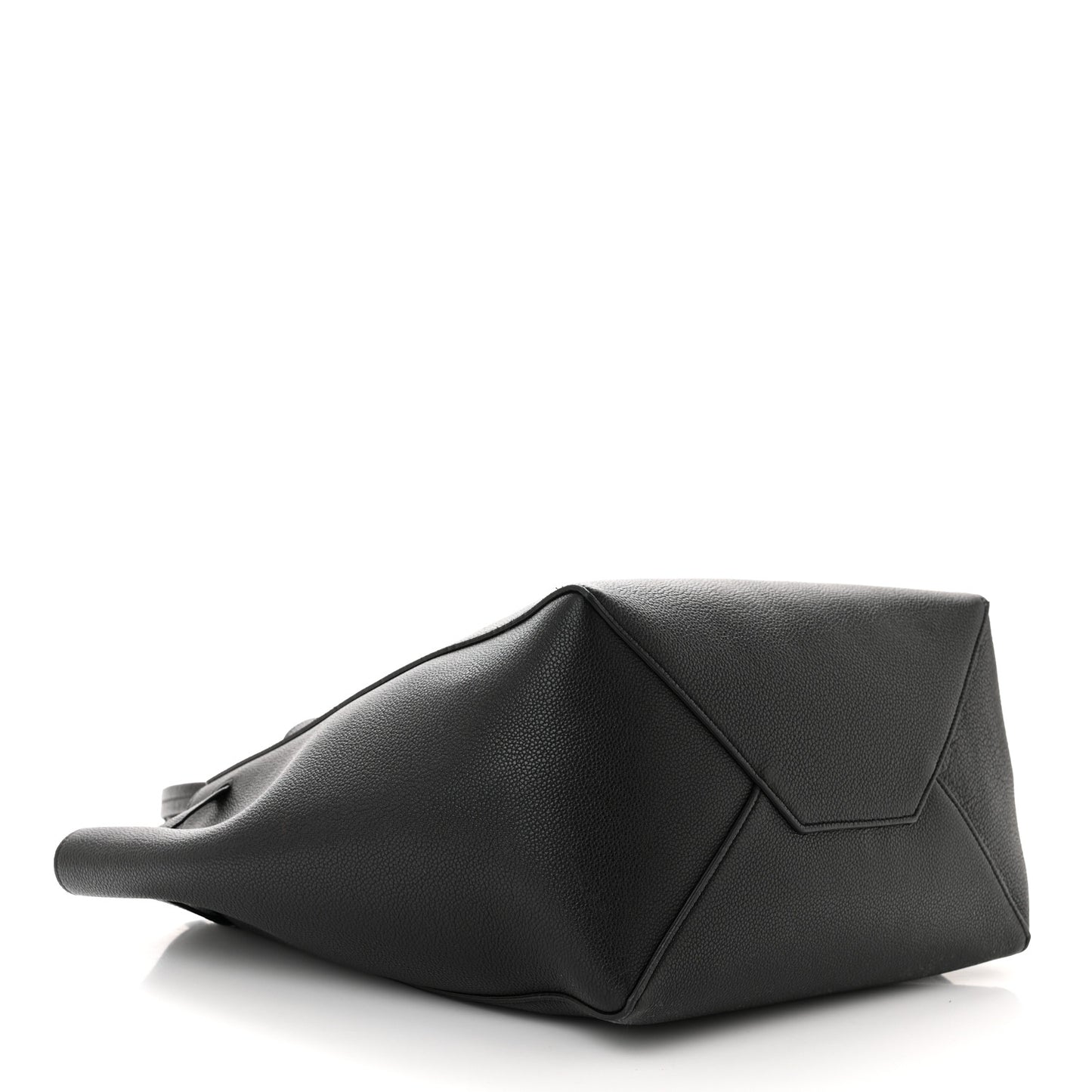 Soft Grained Calfskin Medium Belt Cabas Phantom Black
