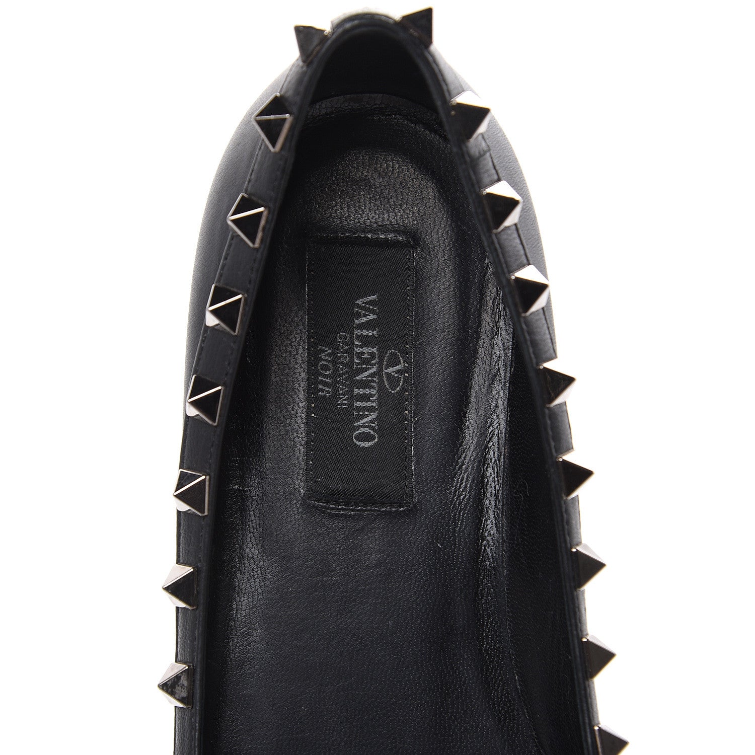 Valentino Garavani Nappa Rockstud Ballerina Flats 36 Black 6 of 13