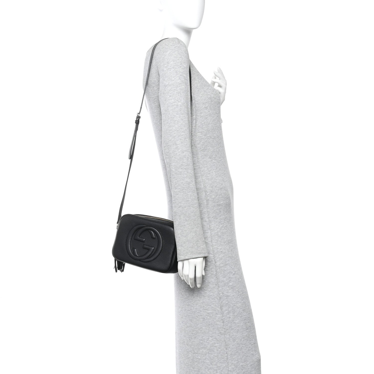 Gucci Pebbled Calfskin Small Soho Disco Bag Black 2 of 10