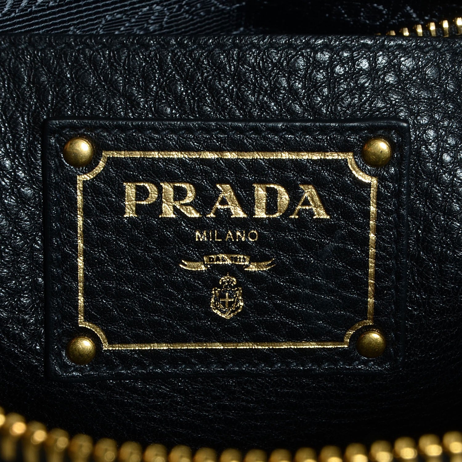 Prada Vitello Daino Tote Black 10 of 10
