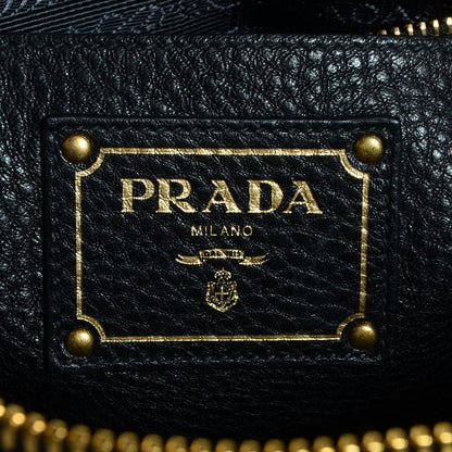 Prada Vitello Daino Tote Black 10 of 10