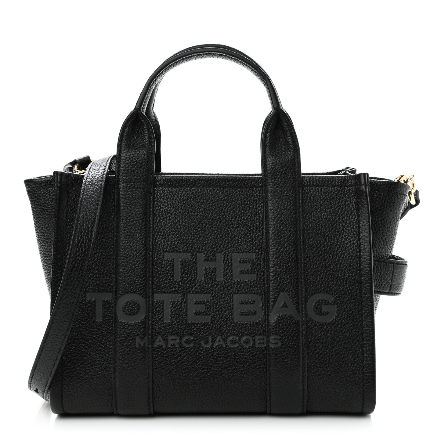 Grained Calfskin Small The Tote Bag Black