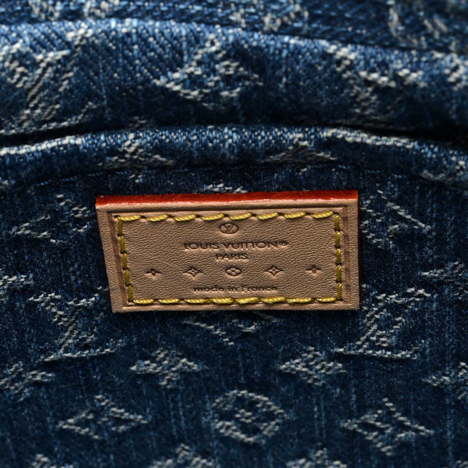 Louis Vuitton Monogram Denim Croissant MM Blue 6 of 10