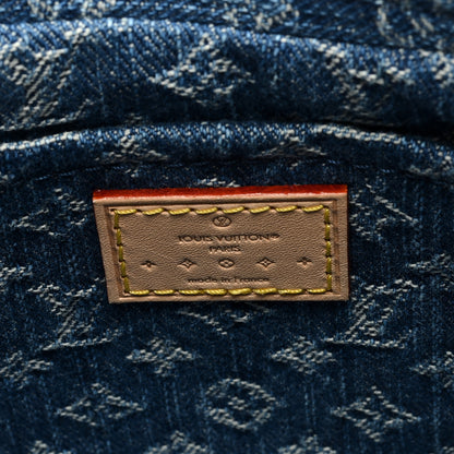 Louis Vuitton Monogram Denim Croissant MM Blue 6 of 10