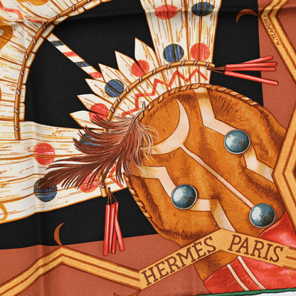 Hermes Silk Wako Ni Scarf 90 2 of 5