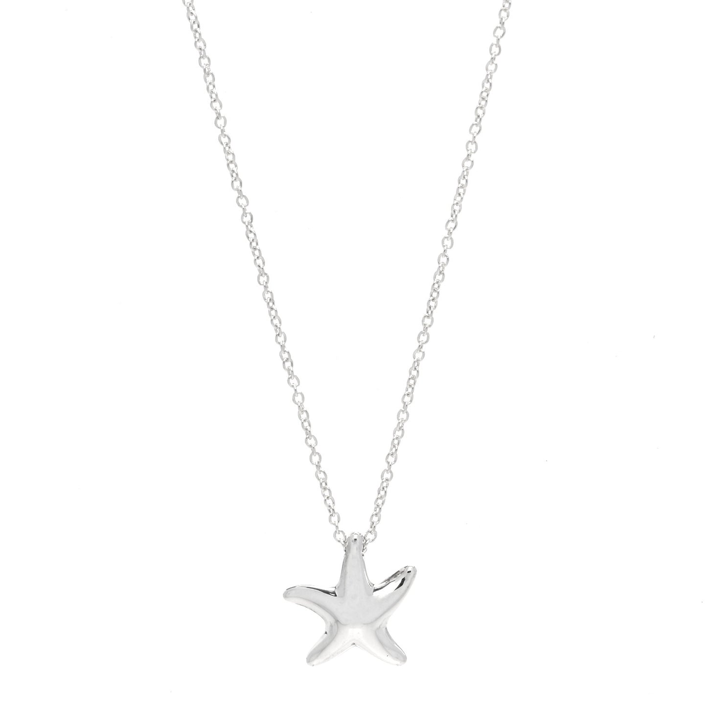 Sterling Silver 12mm Elsa Peretti Starfish Pendant Necklace