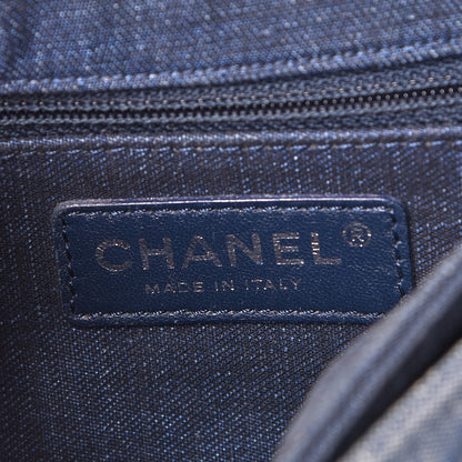 Chanel Denim Quilted Small Medallion Flap Light Blue 7 of 16