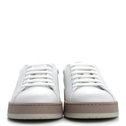 Fendi Calfskin Womens Fendi Match Low Top Sneakers 38 White Beige 3 of 16