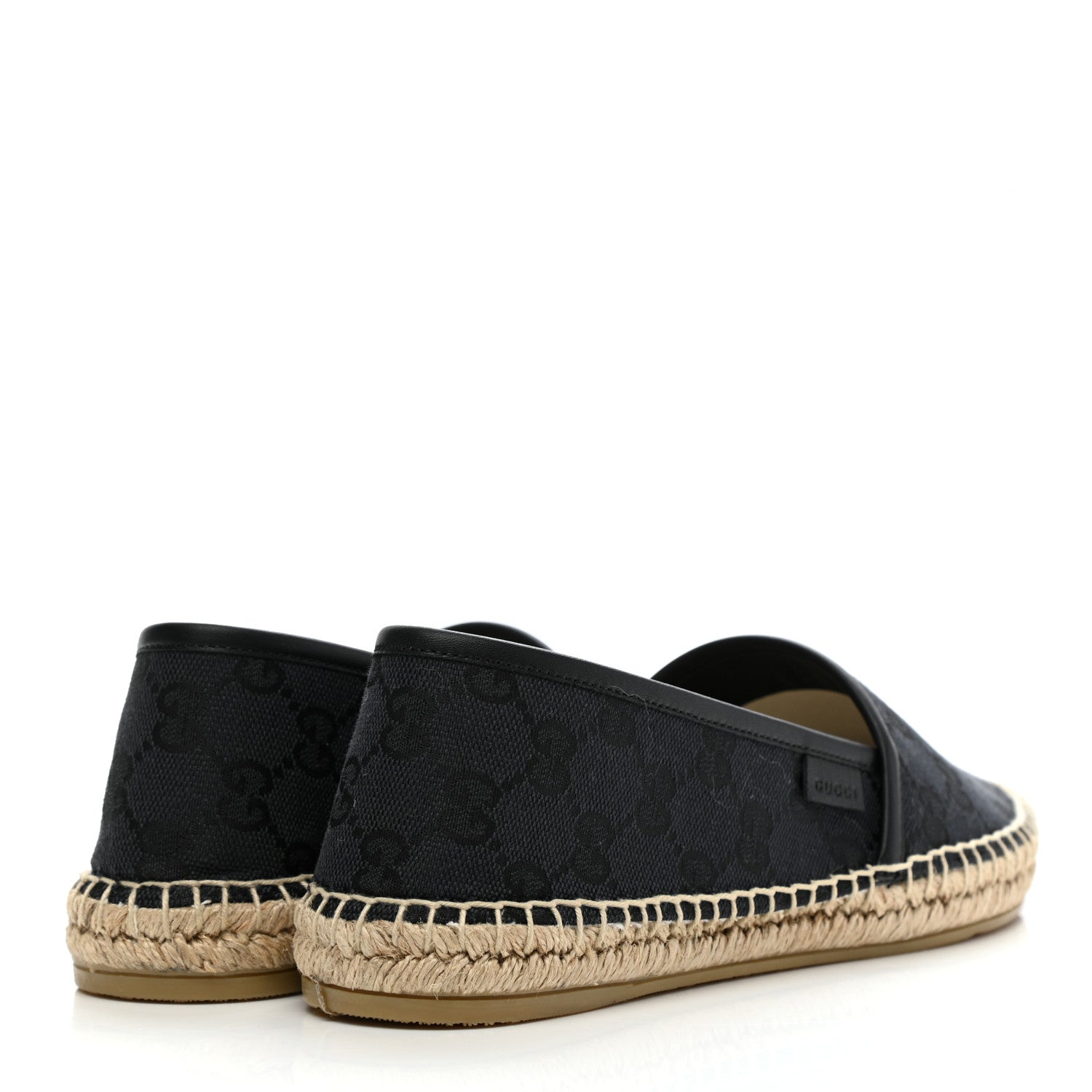 Gucci Monogram Espadrilles 38 Black 4 of 10