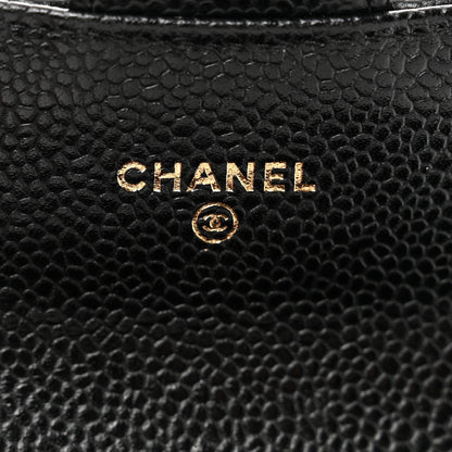 Chanel Caviar Quilted Flap Card Holder Black 7 of 8