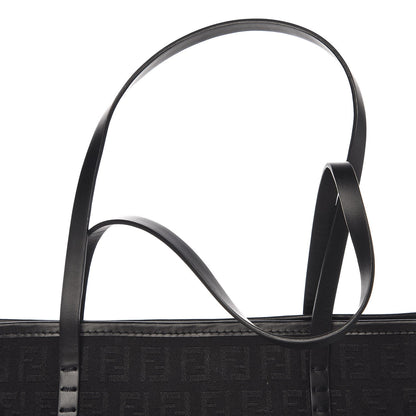 Fendi Zucchino Small Roll Tote Black 7 of 7