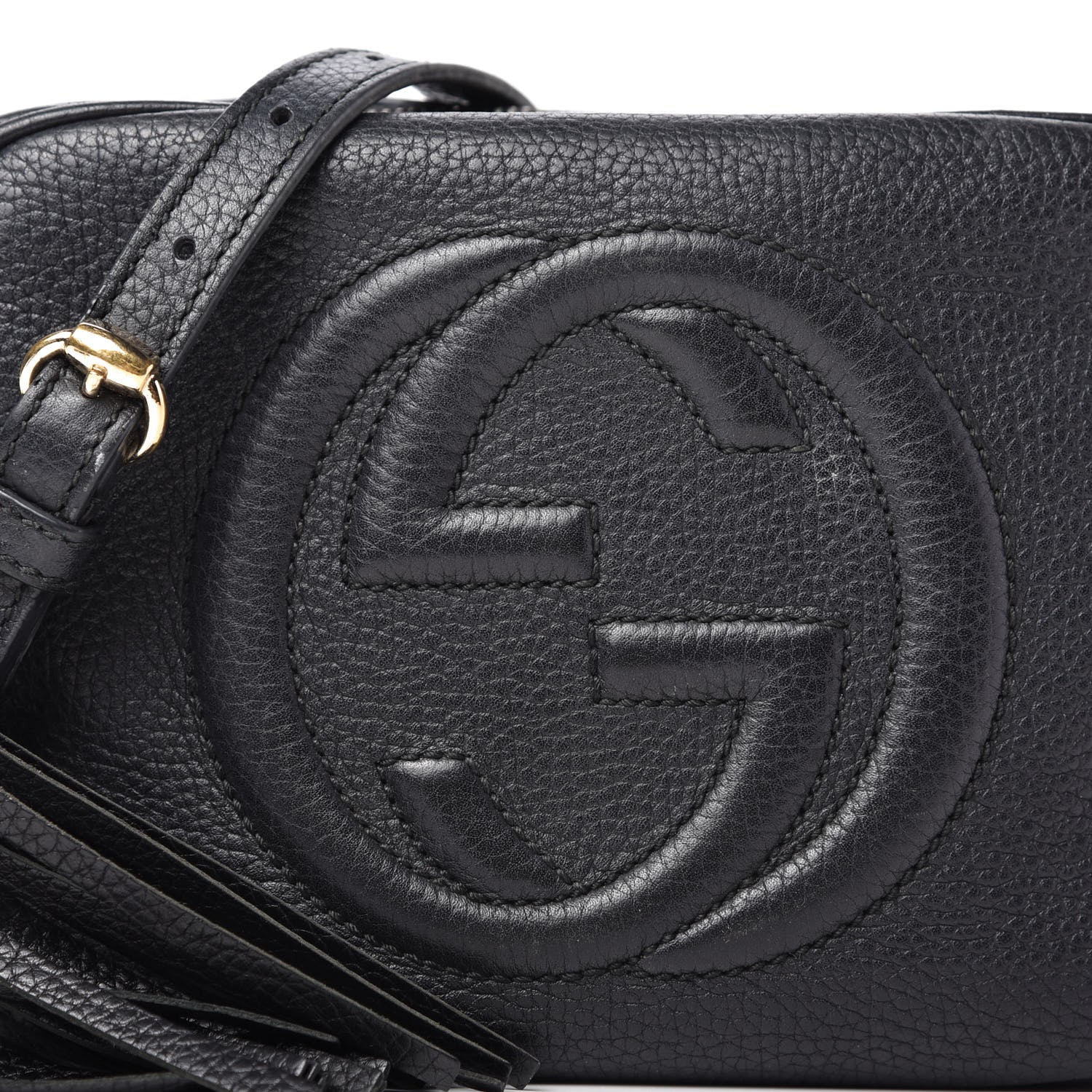 Gucci Pebbled Calfskin Small Soho Disco Bag Black 10 of 10