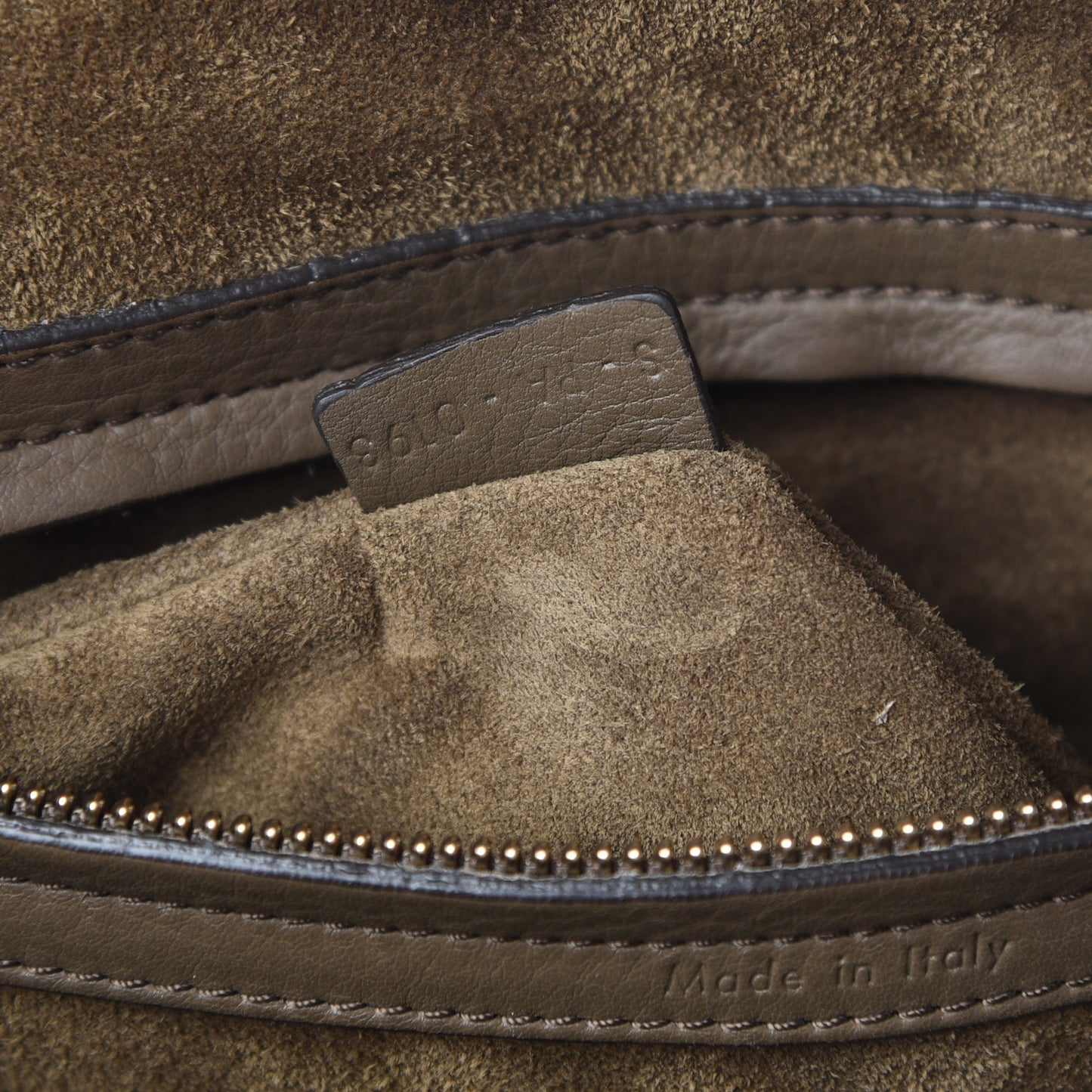 Supple Calfskin Medium Phantom Luggage Khaki