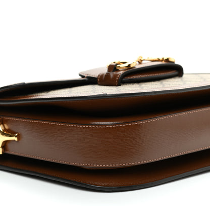 Gucci GG Supreme Monogram Horsebit 1955 Shoulder Bag Beige Brown Sugar 8 of 9