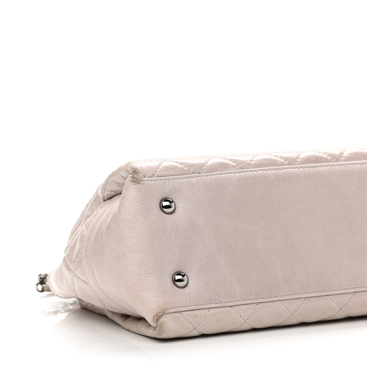 Chanel Glazed Calfskin Quilted Medium Lady Pearly Flap Light Beige 8 of 12