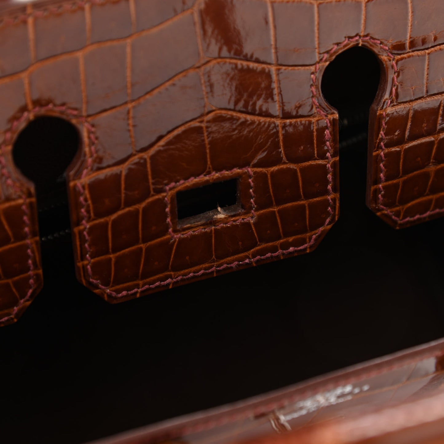 Shiny Niloticus Crocodile Birkin 25 Miel