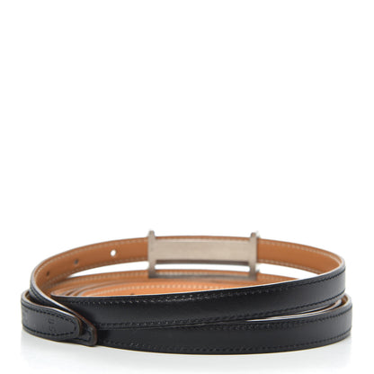 Hermes Box Reversible 32mm Idem H Double Strap Belt 85 Black Gold 2 of 3