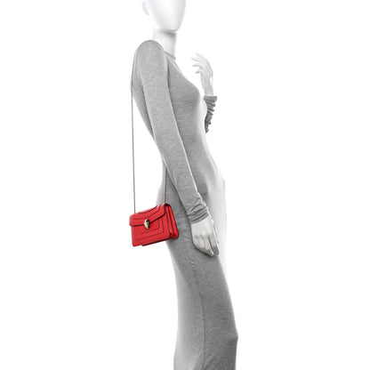 Bulgari Calfskin Serpenti Forever Crossbody Bag Red 2 of 10