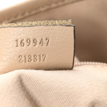 Gucci Monogram Medium New Britt Hobo Beige 6 of 12