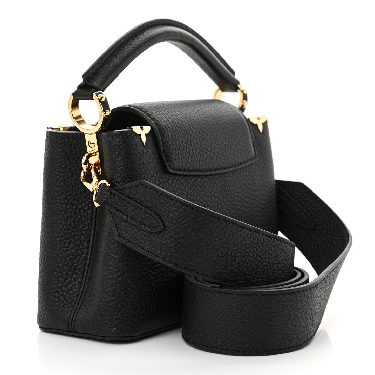 Taurillon Embellished Flower Crown Capucines Mini Black