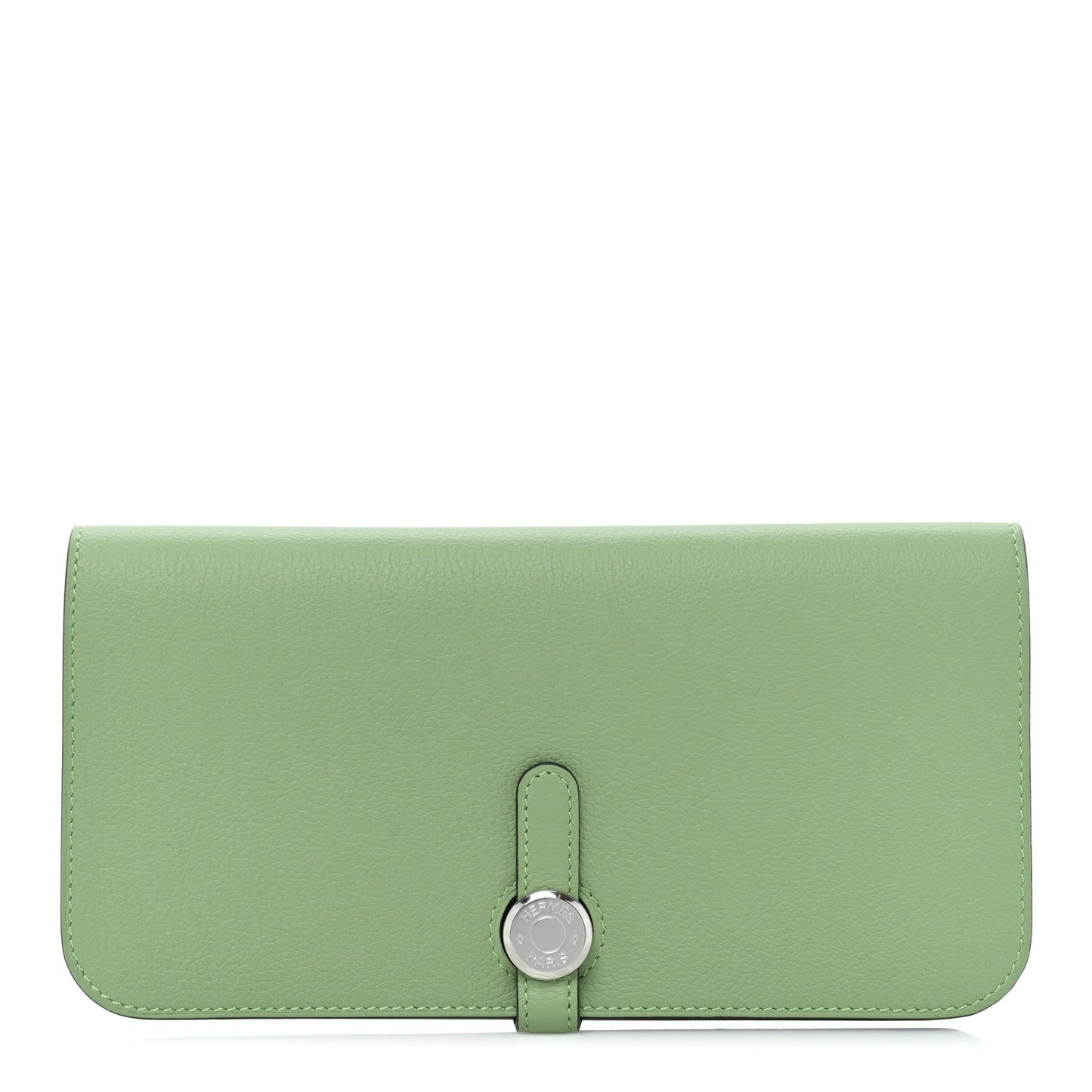 Togo Dogon Recto Verso Wallet Vert Criquet