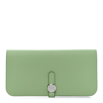 Hermes Togo Dogon Recto Verso Wallet Vert Criquet 1 of 9