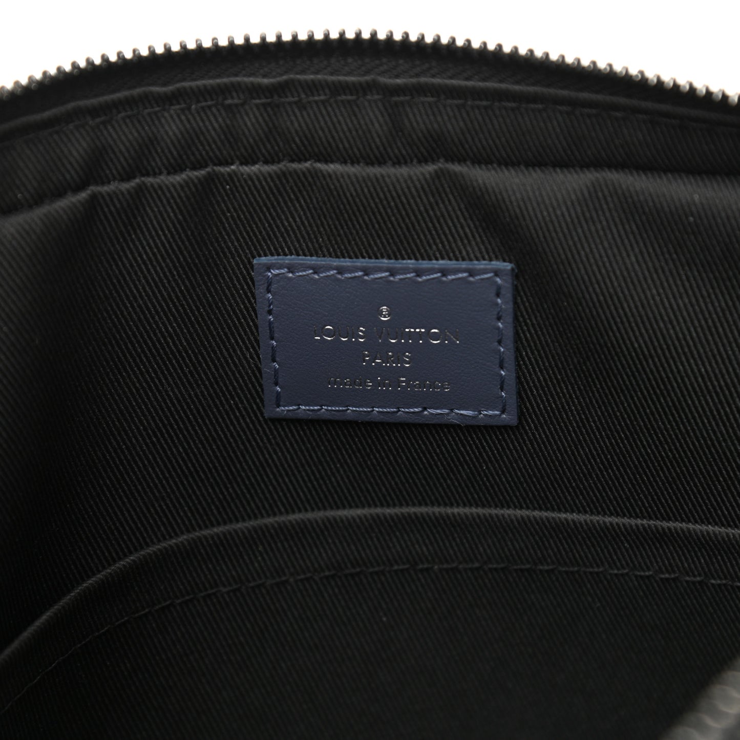 Calfskin Monogram Shadow Duo Messenger Navy Blue