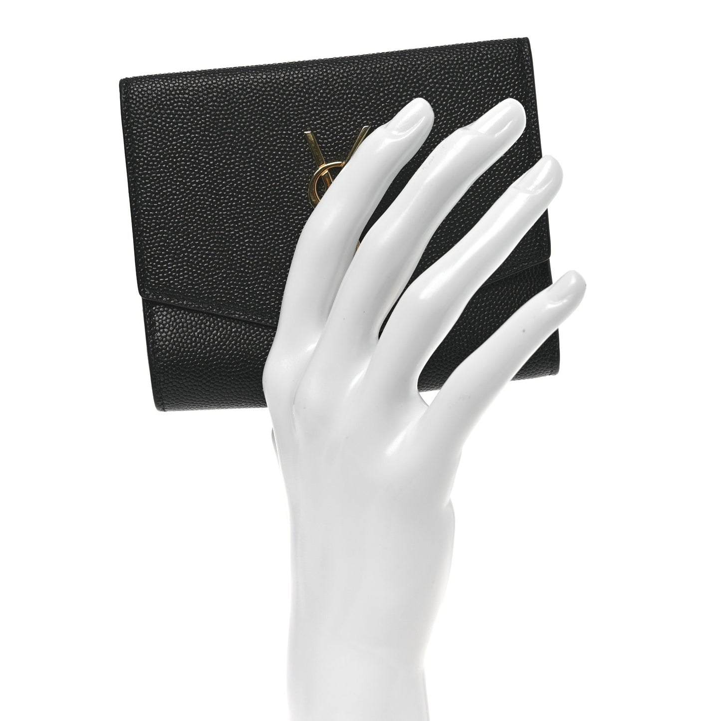 Grain De Poudre Monogram Bi-Fold Wallet Black