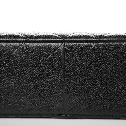 Chanel Caviar Quilted Jumbo Single Flap Black 11 of 14