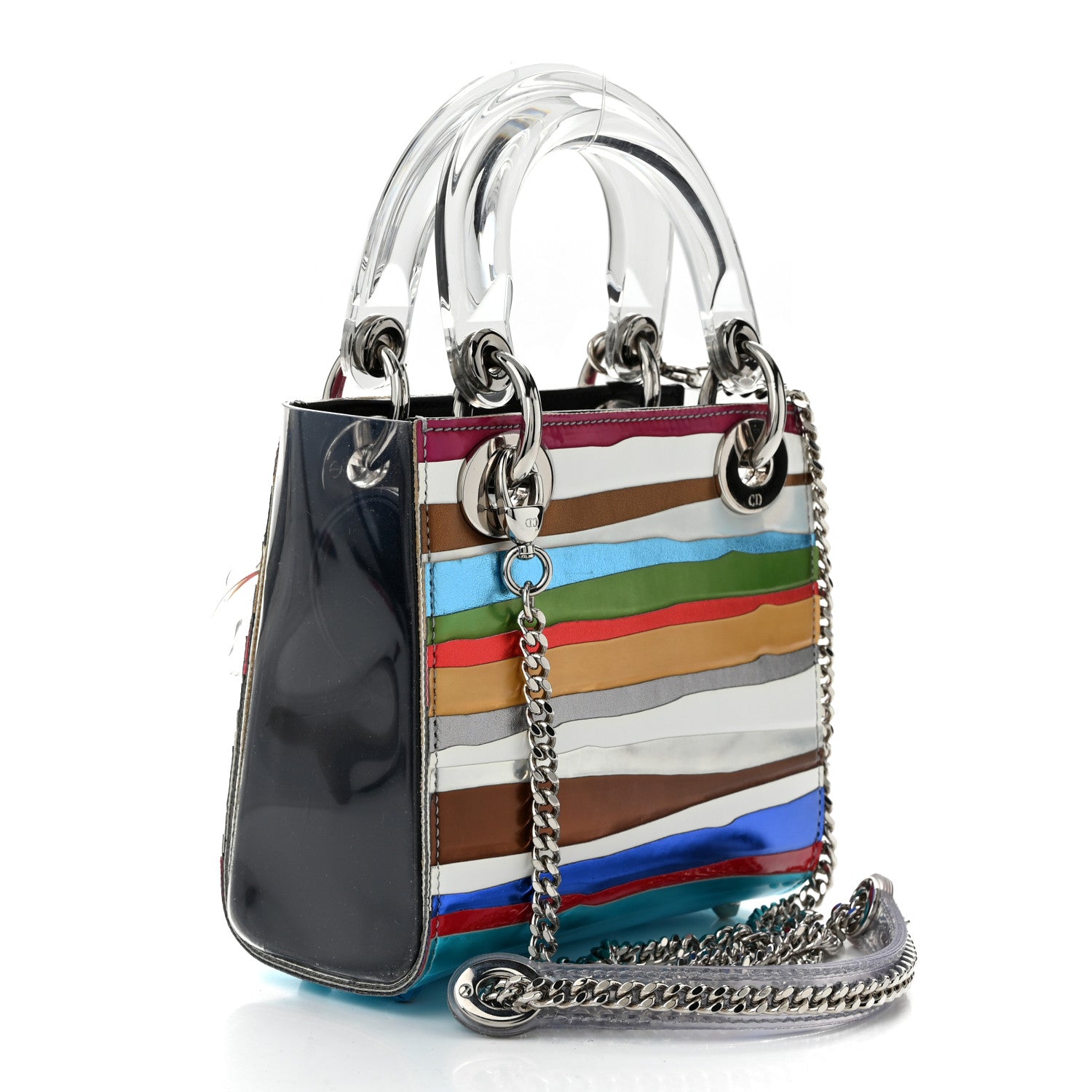Christian Dior X WANG GUANGLE Technical Fabric Acrylic PVC Mini Lady Dior Multicolor 3 of 9