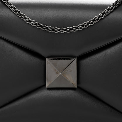 Valentino Garavani Nappa Tonal One Stud Chain Shoulder Bag Black 7 of 10