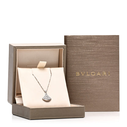 Bulgari 18K White Gold Diamond Divas' Dream Pave Necklace 6 of 6
