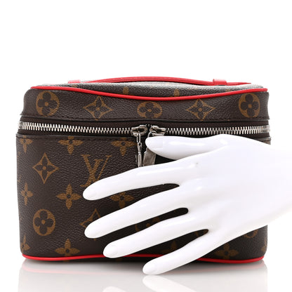 Louis Vuitton Monogram Macassar Nice Mini Rouge 2 of 6